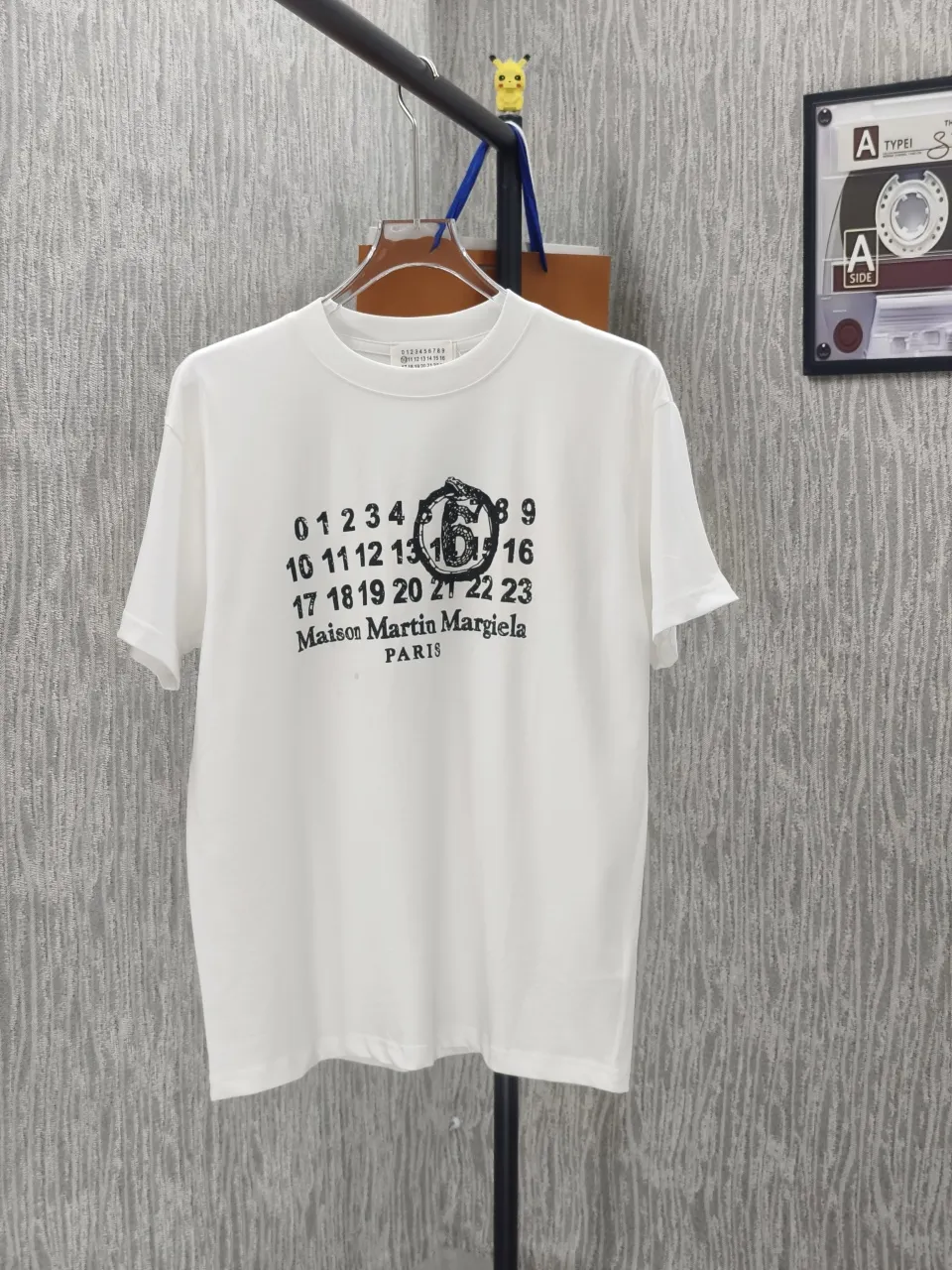 P80🌈🌈 MM 6/ New Arrival logo -【 32 】 - 320G 🔥 Logo ， - ：Black White - Size：S M L XL XXL - : ，os ， Same Style， Quality - Same Style